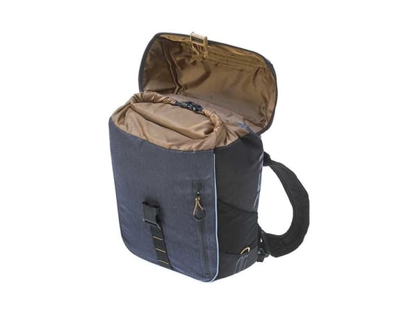 Basil Miles, Bakre, Sykkelveske, Polyester, Grå, 17 l, 5 kg