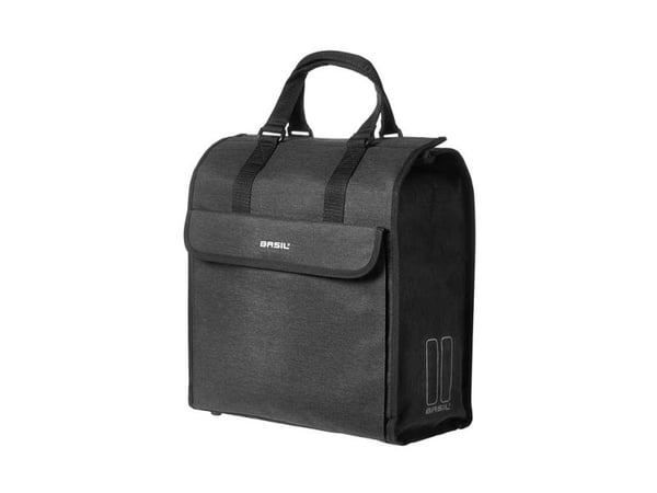 Basil Mira, Bakre, Sykkelveske, Polyester, Svart, 17 l, 5 kg