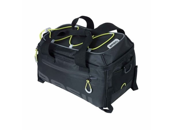 Basil Miles, Bakre, Sykkelveske, Polyester, Svart, 7 l, 5 kg