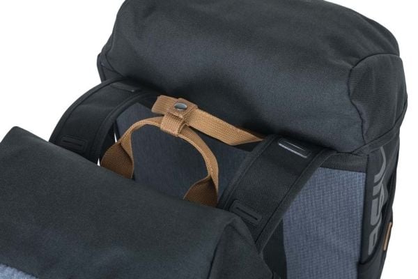 Basil Miles, Bakre, Sykkelveske, Polyester, Grå, 34 l, 10 kg