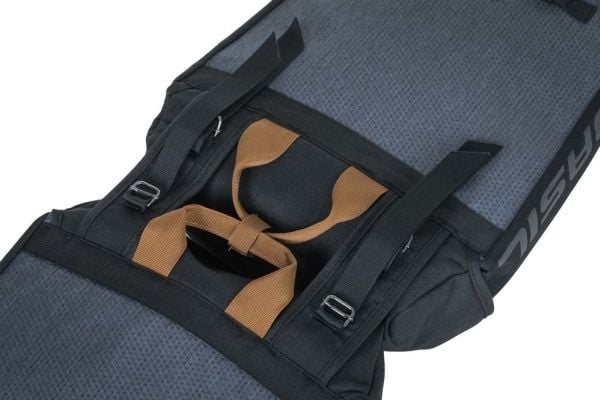 Basil Miles, Bakre, Sykkelveske, Polyester, Grå, 34 l, 10 kg