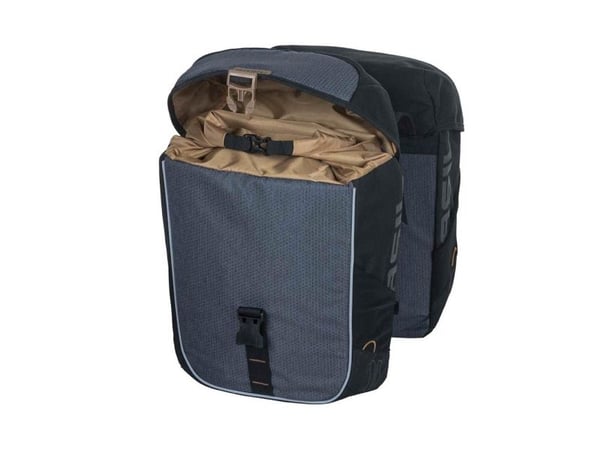 Basil Miles, Bakre, Sykkelveske, Polyester, Grå, 34 l, 10 kg