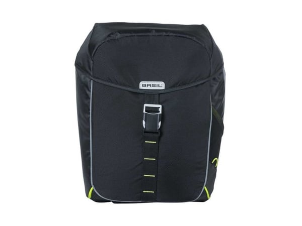 Basil Miles, Bakre, Sykkelveske, Polyester, Sort, 34 l, 10 kg