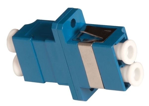 Lanview - Nettverkkopler - LC-enkeltmodus (hunn) til LC-enkeltmodus (hunn) - fiberoptisk - dupleks - OS2 - blå
