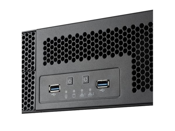 SilverStone RM23-502 - Kan monteras i rack 2U - ATX - ingen strömförsörjning (ATX) - USB