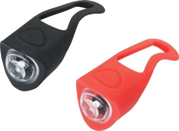 CYCLE LIGHT SET hvitt lampesett + baklys (TOR-54040)
