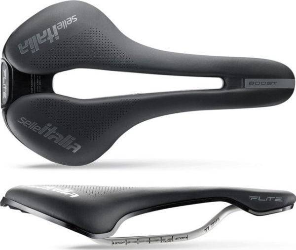 Selle Italia sete SELLE ITALIA FLITE BOOST SUPERFLOW S (id match - S3) TI 316 Tube 7, fiber-tek, svart (NY)