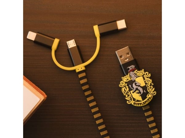 Thumbs Up 1002655, 1 m, USB A, Micro-USB B, Musta, Keltainen