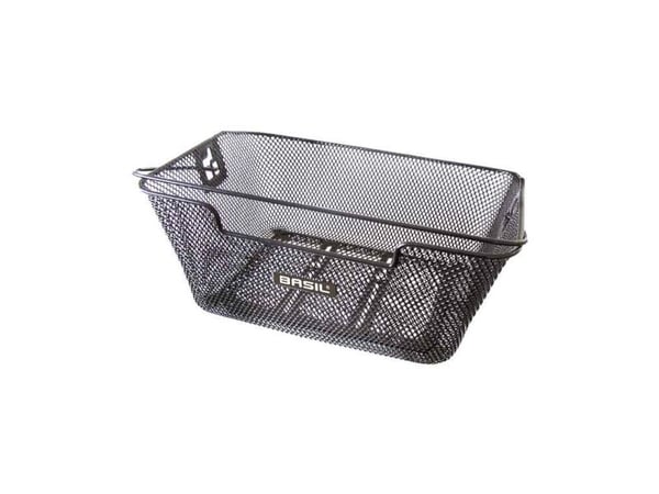 Basil Capri Flex, Bak, Sykkelkurv, Stål, Svart, 5 kg, 420 mm