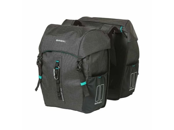 Basil Discovery 365D, Bakre, Sykkelveske, Polyester, Sort, 18 l, 10 kg