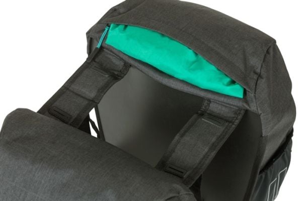 Basil Discovery 365D, Taka, Polkupyörälaukku, Polyesteri, Musta, 18 L, 10 kg