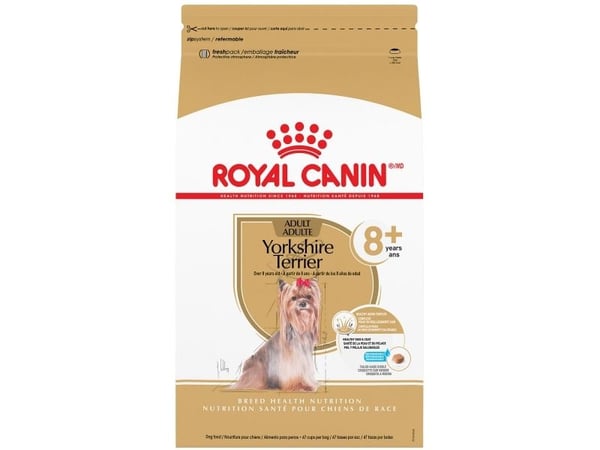 Royal Canin Yorkshire Terrier 8+, Vuxen, Yorkshire Terrier, X-Small (<4kg), Majs, Fisk, Höns, Ris, Grönsaker, 1,5 kg
