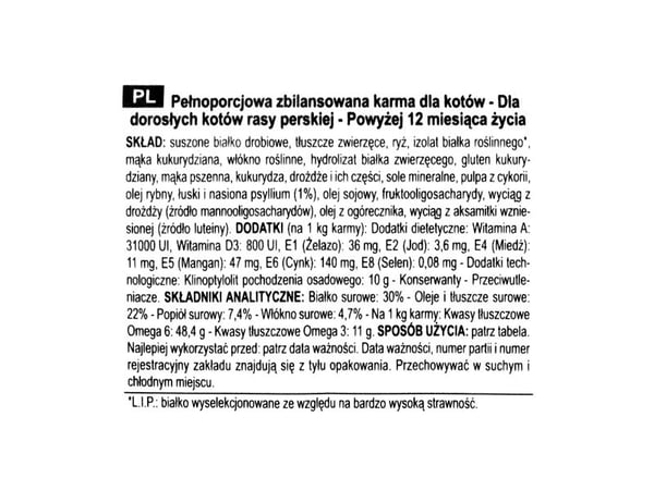 Royal Canin Persian, Aikuinen, Siipikarja, 2 kg