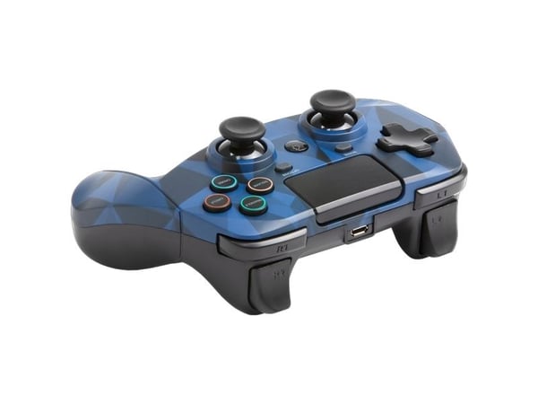 Snakebyte GAME:PAD 4 S WIRELESS - Spelkontroll - trådlös - Bluetooth - blå camo - för Sony PlayStation 4