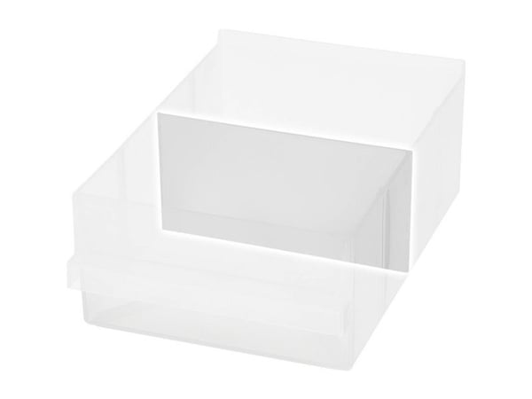 raaco Divider 250-02, Skillesett, Gjennomsiktig, Polypropylen (PP), 154 mm, 3,2 mm, 80 mm