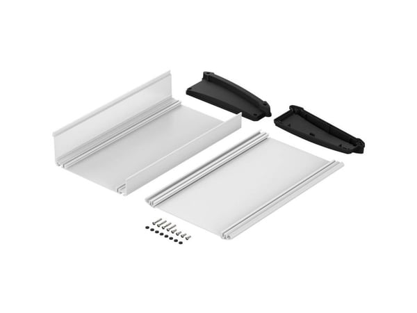 Bopla ATPH 1865-0300 ALU-TOPLINE_SET Työpöytäkaappi 181,2 x 300 x 68,2 Alumiini, ABS Luonnonväri, musta (RAL 9005) 1 kpl