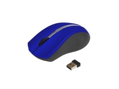 ART AM-97E - Mus - optisk - 3 knapper - trådløs - 2.4 GHz - USB trådløs mottaker - blå