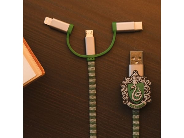 Thumbs Up 1002654, 1 m, USB A, Micro-USB B, Vihreä, Harmaa