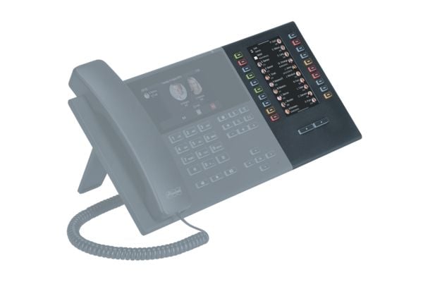 Auerswald COMfortel D-XT20i - Tastutvidelsesmodul for VoIP-telefon - svart - for COMfortel D-210, D-400, D-600