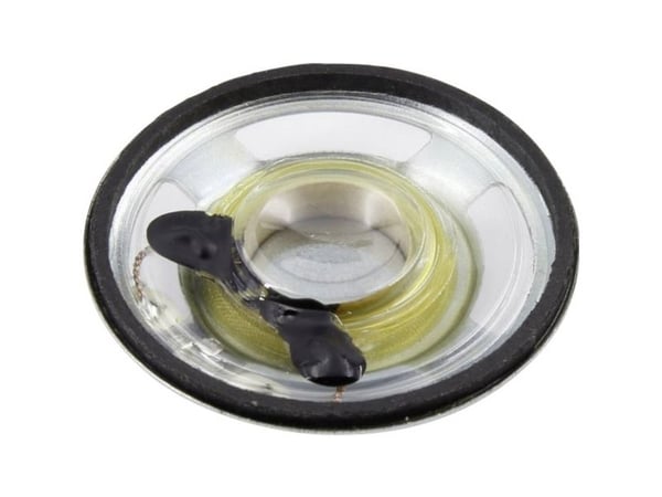TRU COMPONENTS 1,57 tommer (4 cm) mini-høyttalere 1 W 8 ? plastmembran, fuktbestandig, transparent membran