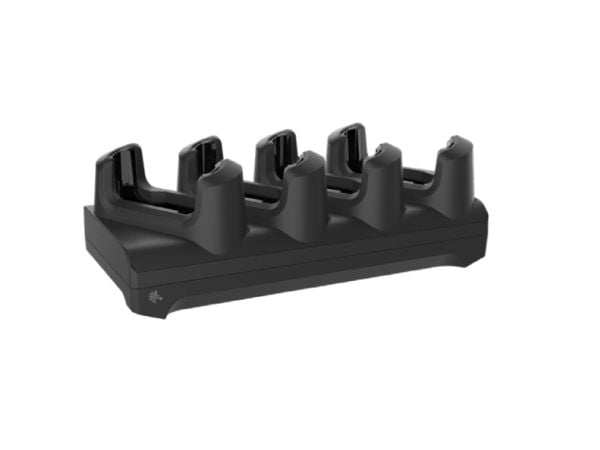 Zebra 4-Slot Charge Only Non-Locking Cradle - Håndholdt ladestativ + strømadapter - utgangskontakter: 4 - 19" - for Zebra EC50, EC55