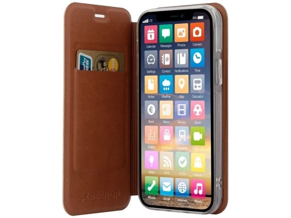 Screenor Clever, Lommebok-etui, Samsung, GALAXY A12, 16,5 cm (6.5"), Hvit