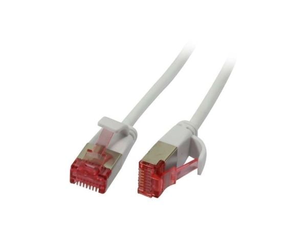 Liitäntäjohto RJ45, CAT6 250Mhz, 0,15m valkoinen, U/FTP, ohut pyöreä d=3,6mm, Synergy 21