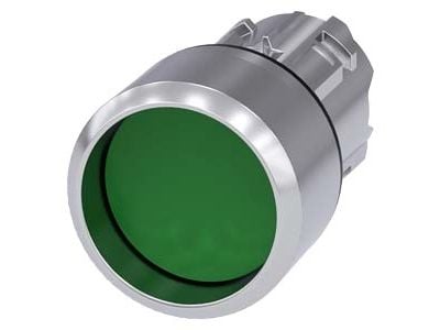 Siemens 3SU1050-0CB40-0AA0, Nappi, Vihreä, Harmaa, Metalli, 50 g, 98 mm, 78 mm