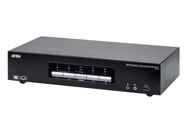 ATEN CS1964 - Omkopplare för tangentbord/video/mus/ljud/USB - 4 x KVM/ljud - 1 lokal användare - skrivbordsmodell