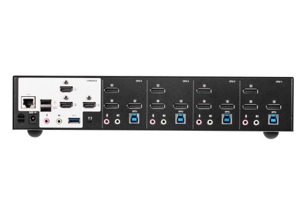 ATEN CS1964 - Omkopplare för tangentbord/video/mus/ljud/USB - 4 x KVM/ljud - 1 lokal användare - skrivbordsmodell