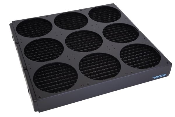 Alphacool NexXxoS XT45, Radiatorblokk, Kobber (Cu), Stål, Sort, 1/4", 0,8 stang, CE, FC, RoHS