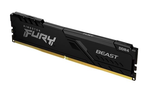 Kingston FURY Beast - DDR4 - modul - 16 GB - DIMM 288-pin - 3200 MHz / PC4-25600 - CL16 - 1.35 V - ikke-bufret - ikke-ECC - svart