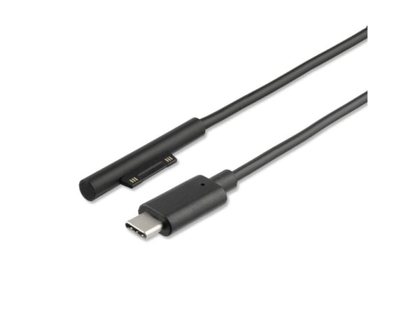 4smarts 468683, Synkroniserings-/ladekabel, Microsoft, Surface Pro 6 Pro 5 Pro 4 Pro 3, Surface Book, Surface Go, Surface Laptop, Svart, 1 m, 20 g