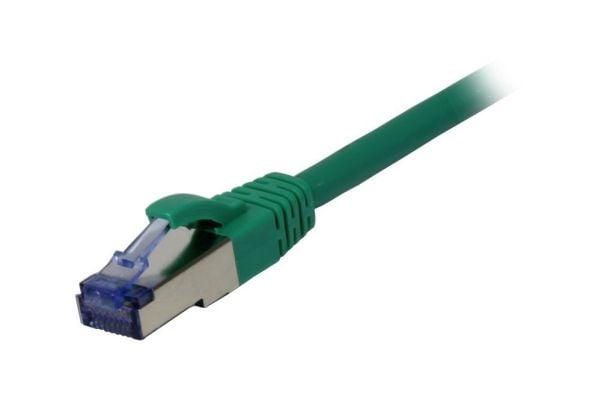 Liitäntäjohto RJ45 CAT6A 500Mhz20m vihreä SSTPSFTP komponentti testattuGHMT sertifioitu AWG26 Synergy 21