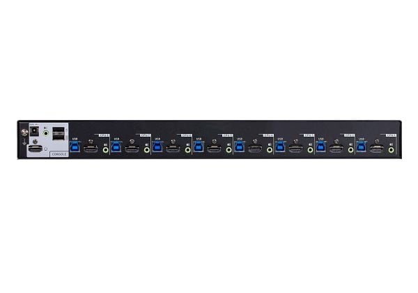 ATEN CS18208 - KVM / lyd / USB-svitsj - 8 x KVM/lyd/USB - 1 lokalbruker - rackmonterbar - DC-strøm