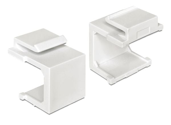 Delock - Modulinnlegshette - hvit (en pakke 4)