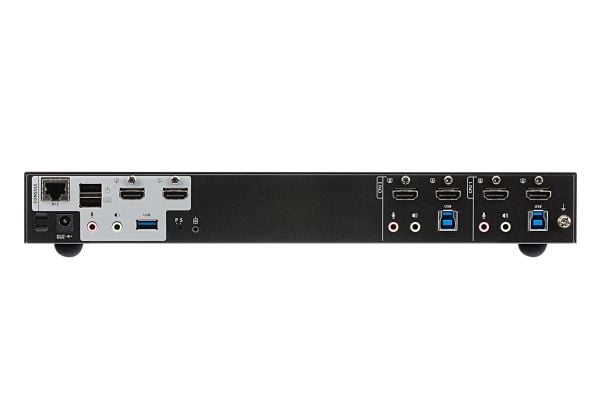 ATEN CS1842 2-Port USB 3.0 4K HDMI Dual Display KVMP Switch - KVM / lyd / USB-svitsj - 2 x KVM/lyd/USB - 1 lokalbruker - stasjonær