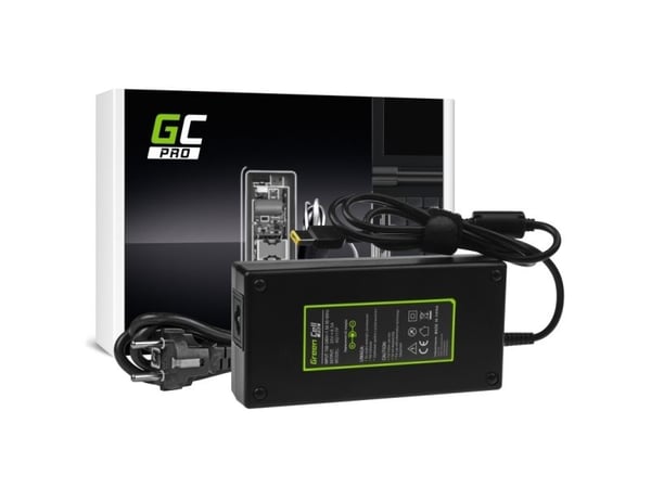 Green Cell PRO - Strømadapter - AC 100-240 V - 170 watt - svart - for Lenovo Legion Y530-15ICH 81FV, 81GT, 81LB; Y720-15IKB 80VR, 81CQ; ThinkPad P5...
