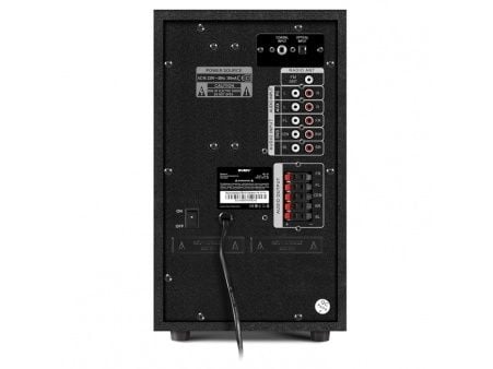 SVEN HT-210, 5.1 kanaler, 125 W, Hjem tale anlegg, Svart, MDF, IR