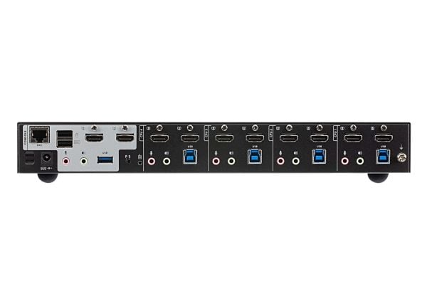 ATEN CS1844 4-Port USB 3.0 4K HDMI Dual Display KVMP Switch - KVM / lyd / USB-svitsj - 4 x KVM/lyd/USB - 1 lokalbruker - stasjonær
