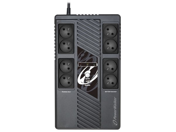 PowerWalker VI 1000 MS FR, Interaktivt indgangsstik, 1 kVA, 600 W, Sine, 170 V, 280 V