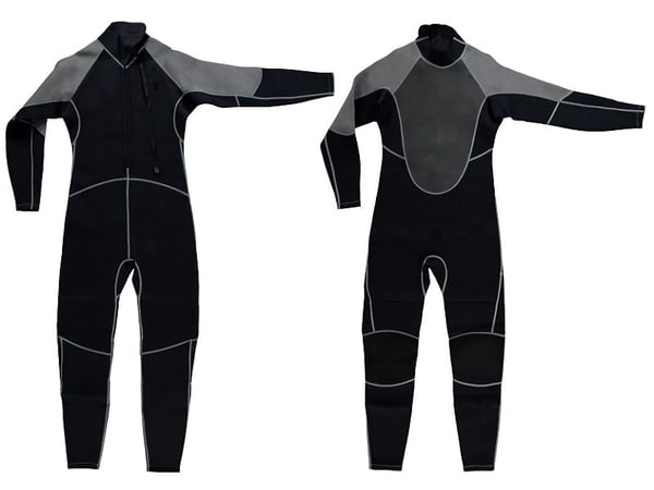 CS Aqua Uimapuku Unisex Neopreeni Musta - Suuri