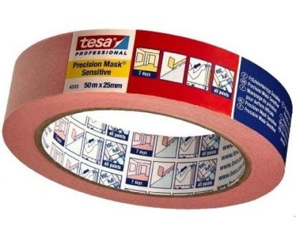 Tesa Professional presisjonsmalingstape for ømfintlige overflater 50m 30mm rosa - 04333-00019-01
