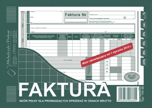 Mva-faktura A5 143-3E