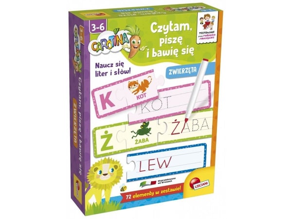Lisciani LISCIANI CAROTINA JEG LEKER, LES OG SKRIVE DYR