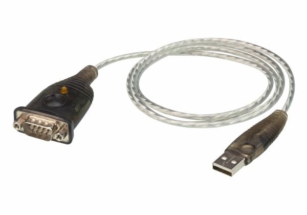 ATEN UC232A1-AT, Sort, Metallic, 1 m, USB Typ-A, DB-9, Hanstik, Hanstik
