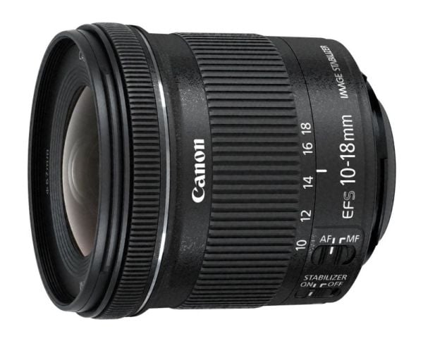 Canon EF-S - Vidvinkelzoomobjektiv - 10 mm - 18 mm - f/4.5-5.6 IS STM - Canon EF - for EOS 100, 1200, 70, 700, 7D, Kiss X6i, Kiss X7, Kiss X70, Kis...