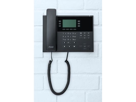 Auerswald COMfortel D-110 - VoIP-telefon med opkalds-ID - 3-veis opkaldskapasitet - SIP, RTCP, RTP, SRTP, SIPS - sorter