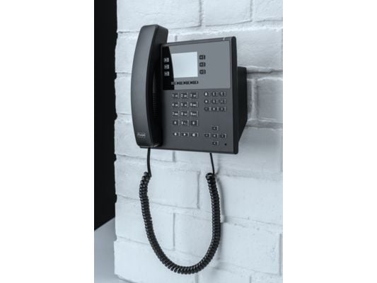 Auerswald COMfortel D-110 - VoIP-telefon med opkalds-ID - 3-veis opkaldskapasitet - SIP, RTCP, RTP, SRTP, SIPS - sorter