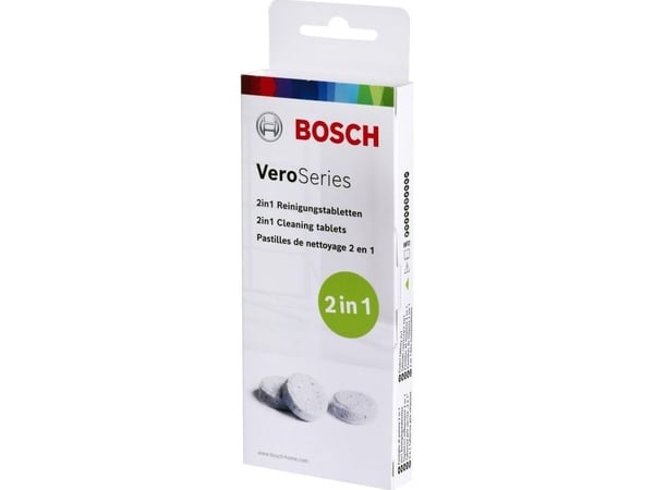 Bosch TCZ8001A, Puhdistustabletti, Valkoinen, 10 kpl